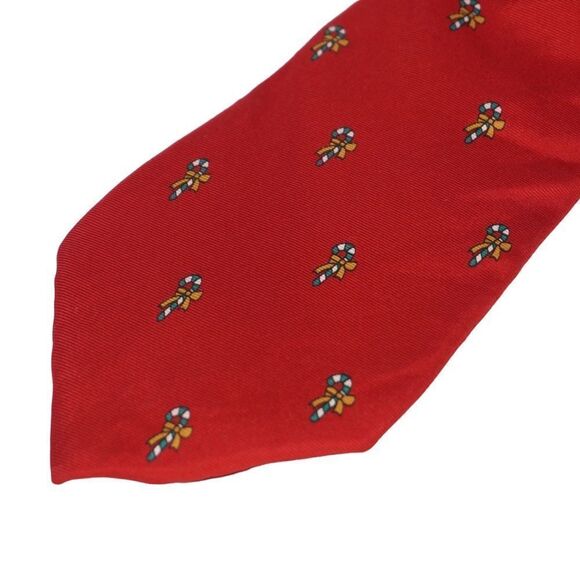 John Henry Vintage Musical Silk Christmas Tie - Picture 4 of 5